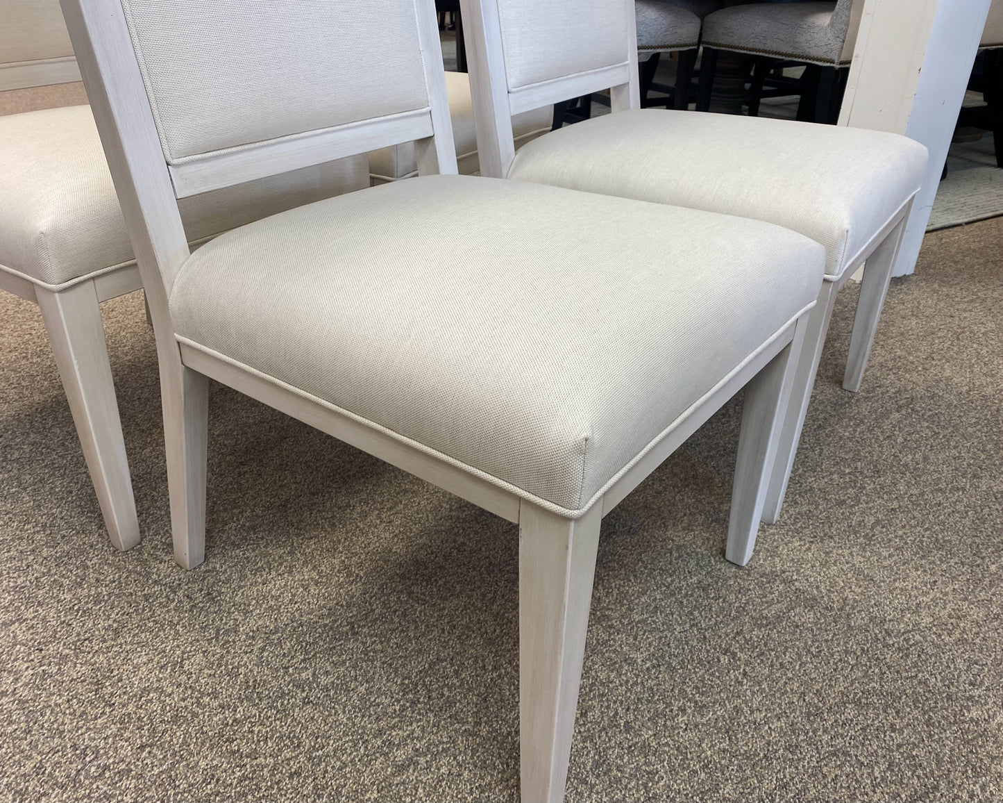 Set of 4 Gat Creek Logan Dining Chairs in Maple with Parchment Finish