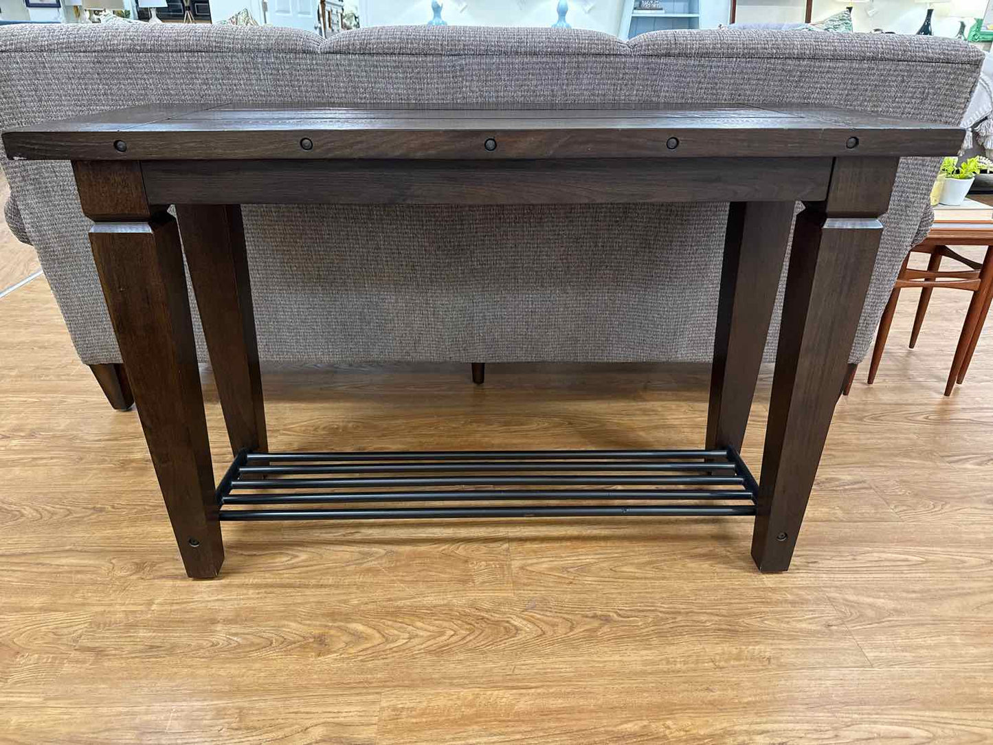Klausner Espresso Console with Gallery Shelf