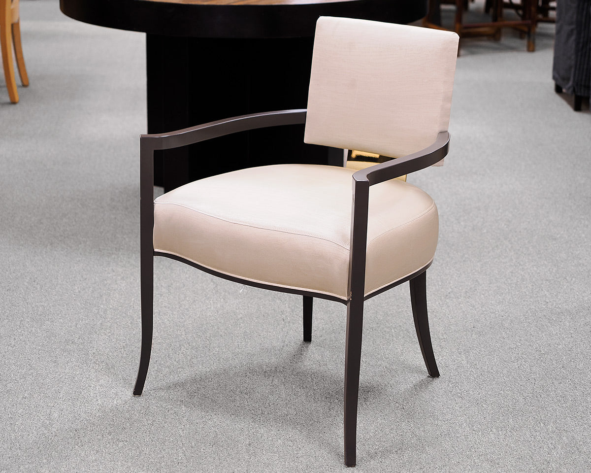 Set of 8 Caracole Upholstered Arm Chairs