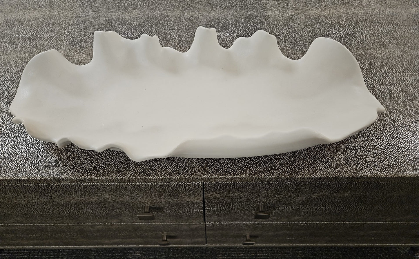 Ruffled Feathers Bowl in White