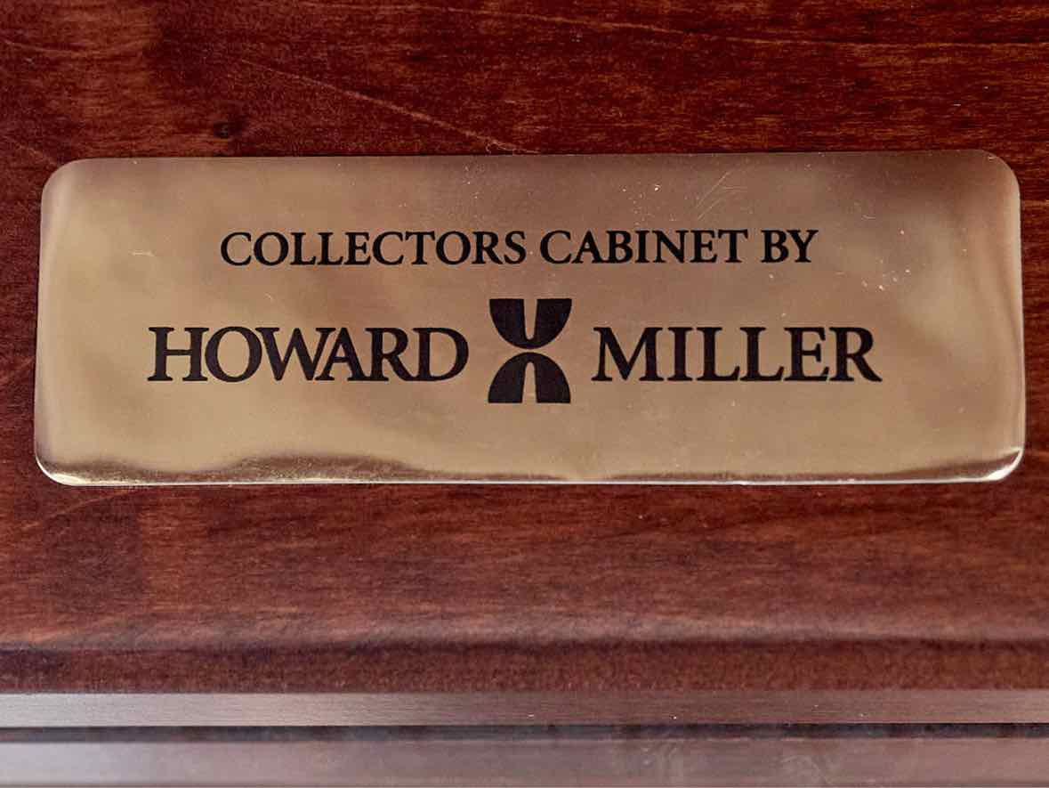 Howard Miller Cherry & Glass Curio Cabinet