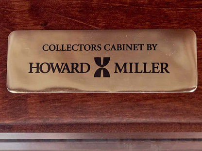 Howard Miller Cherry & Glass Curio Cabinet