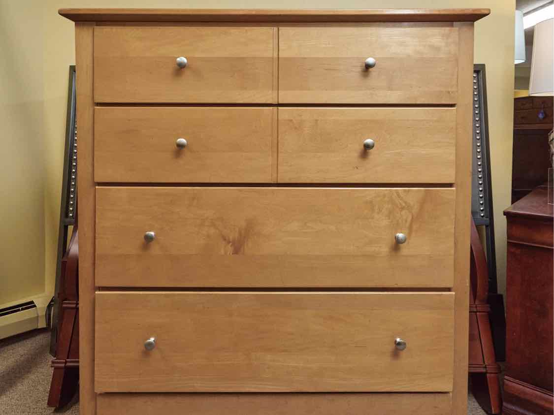 Stanley Solid Ash 5 Drawer  Chest