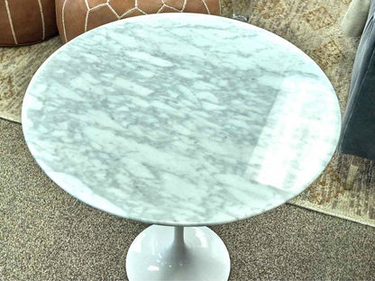 Pair of White Tulip Side Tables