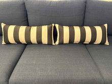 Pair of Lumbar Pillows in Sunbrella Fabric