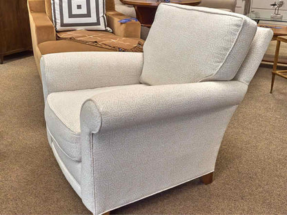 Rowe Roll Arm Chair & Matching Ottoman