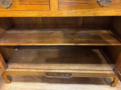 Anqitue Biedermeier 2-Piece Inlaid Cabinet