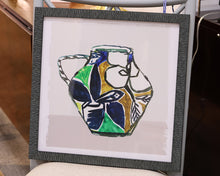 "Picasso Vase II" Print in Grey Wash & Black Frame