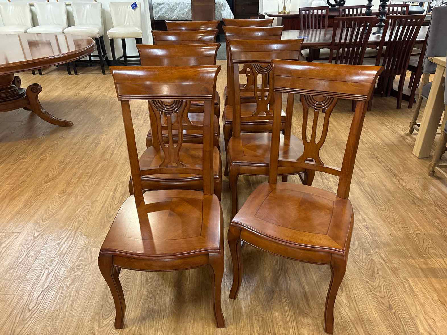 Set of 8 Mahogany Dining Chairs