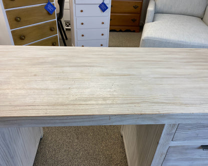 RH Laguana Whitewash Desk w/ 6 Drawers