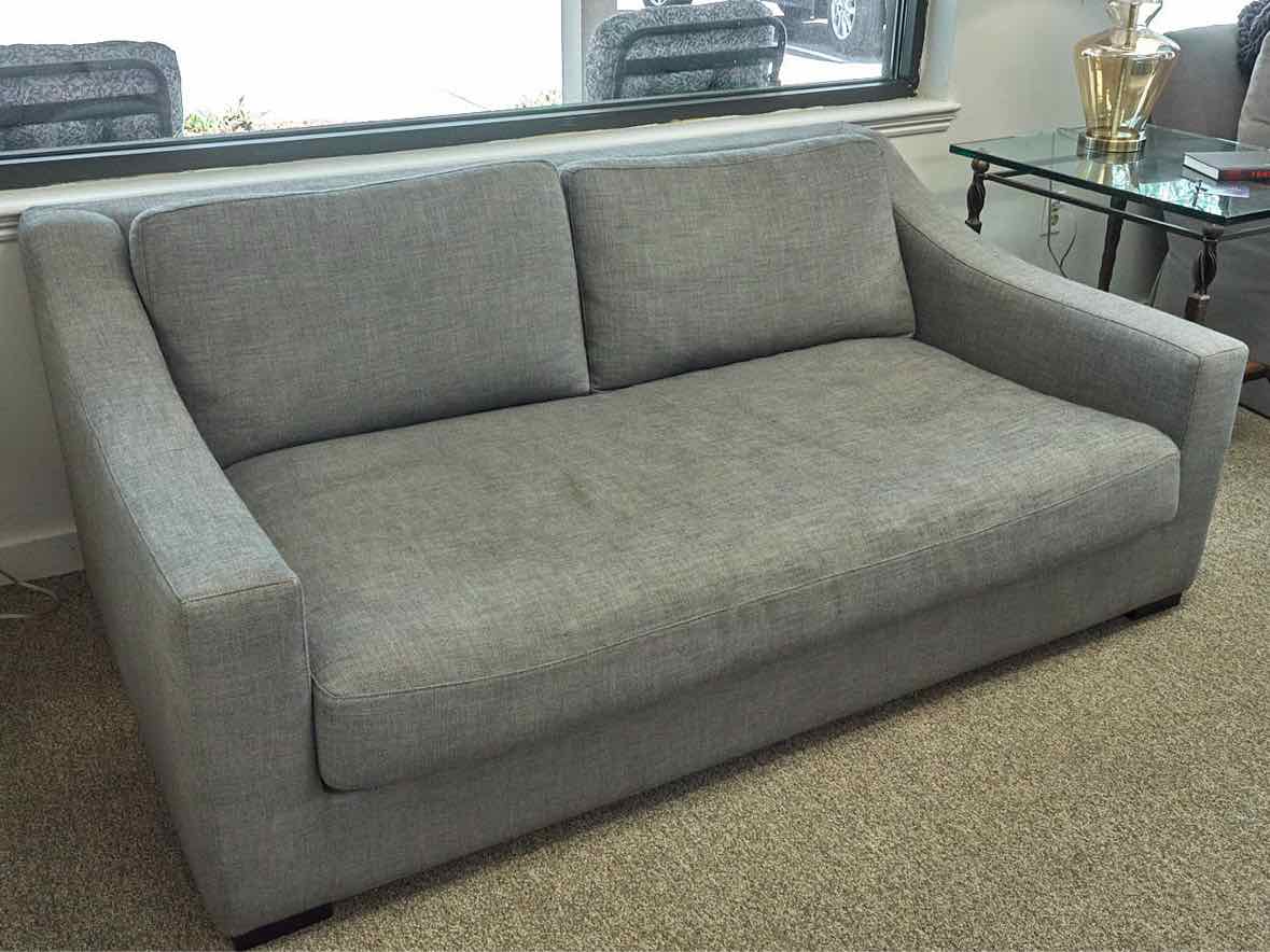 Restoration Hardware 'Belgian' Slope Arm Sofa in Graphite Grey