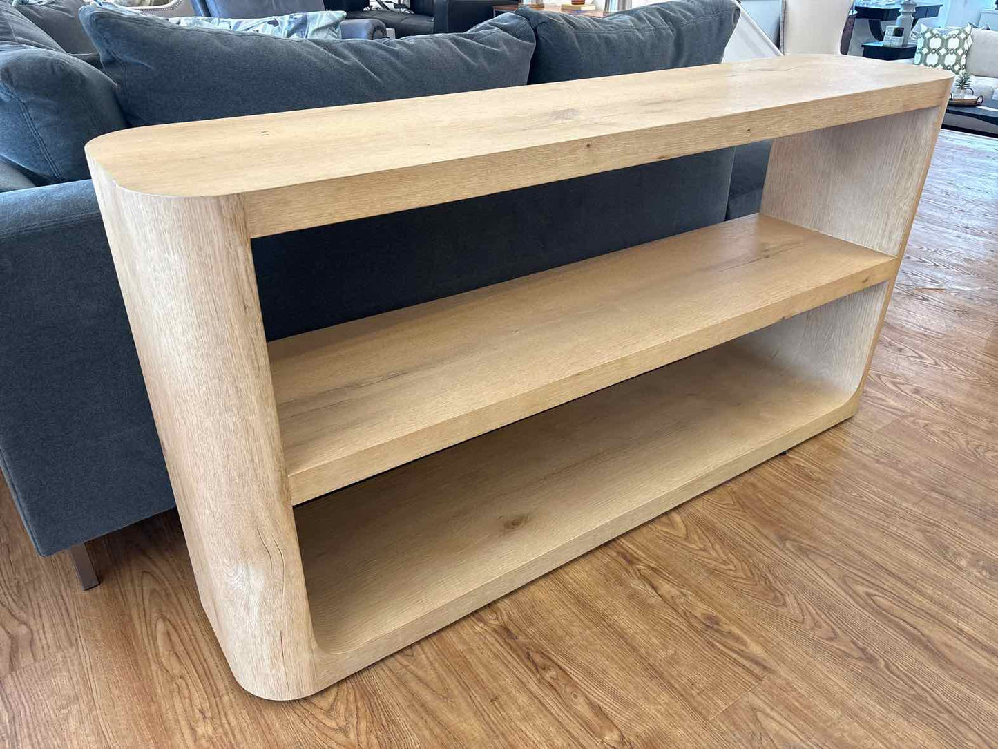 RH 'Oslo' Open Console in Light Oak