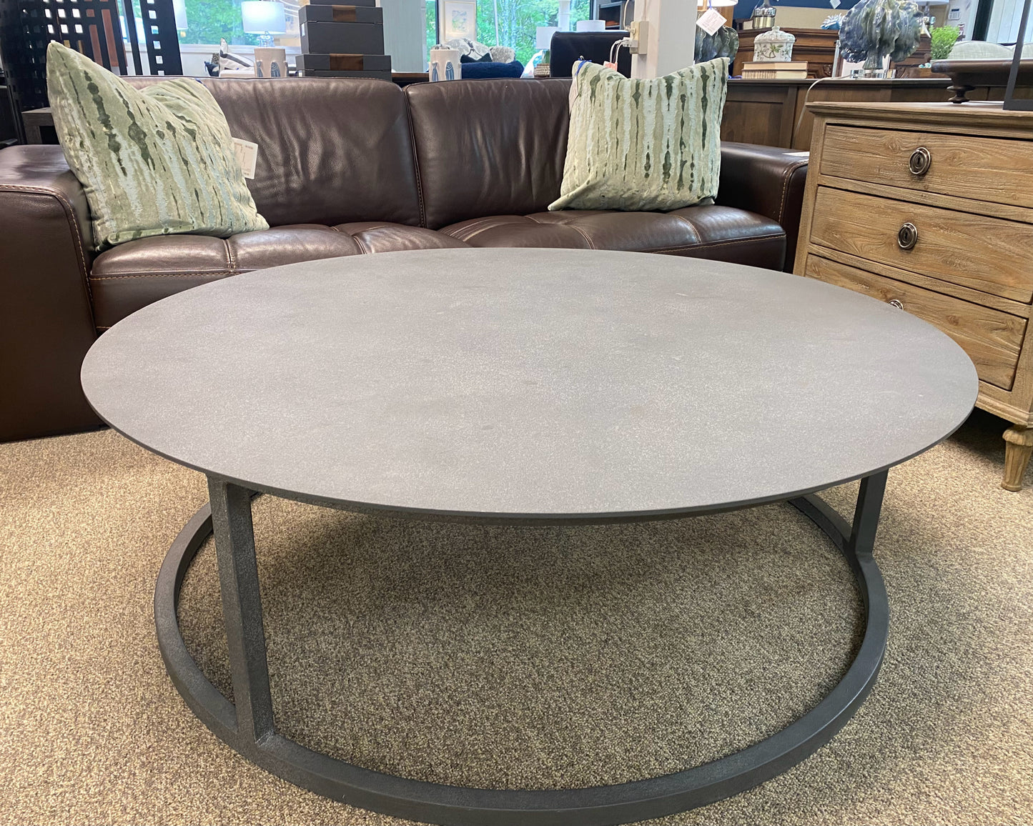 Restoration Hardware 'Mercer' Round Cocktail Table
