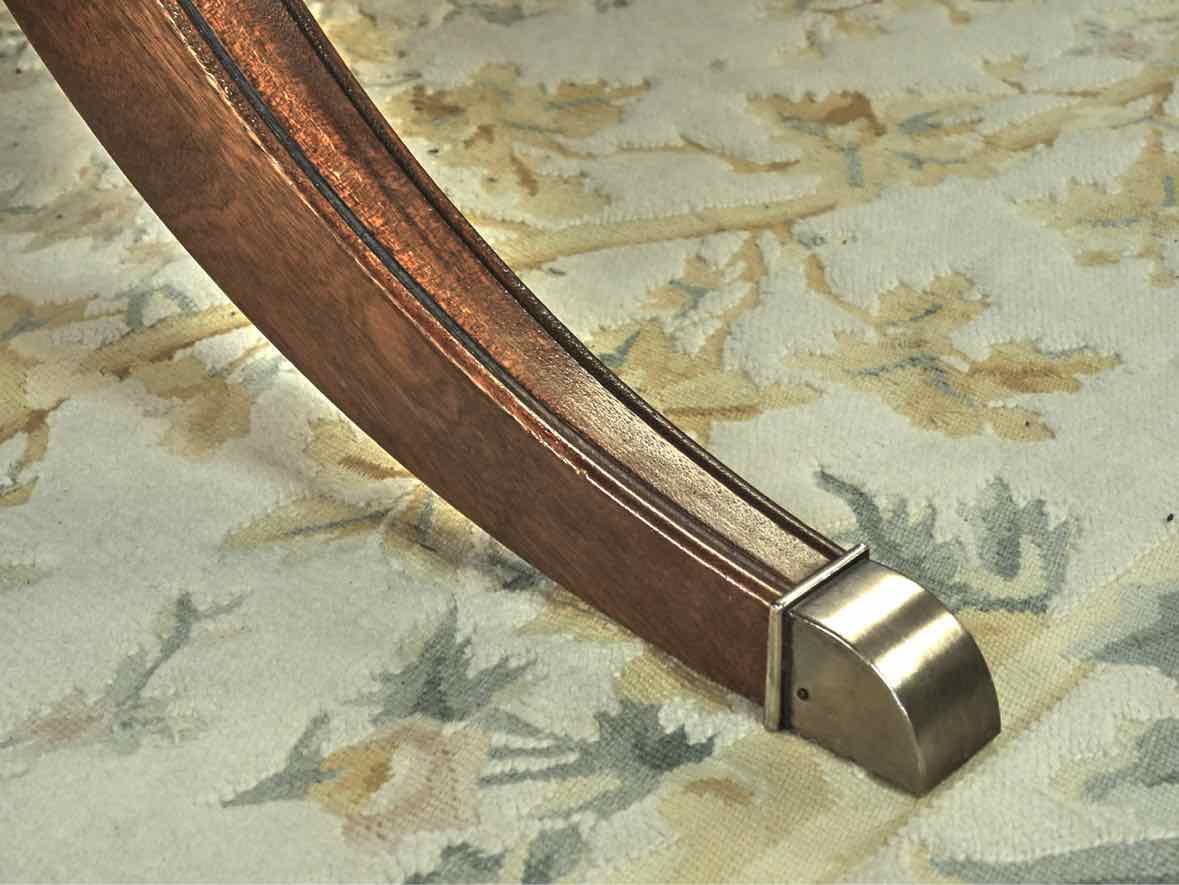 Ethan Allen Banded Mahogany Dining Table & Set of 8 Chairs
