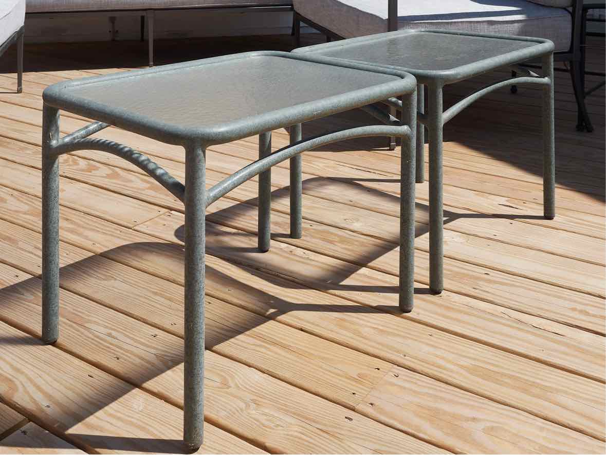 Pair of Brown Jordan  Outdoor Accent Tables
