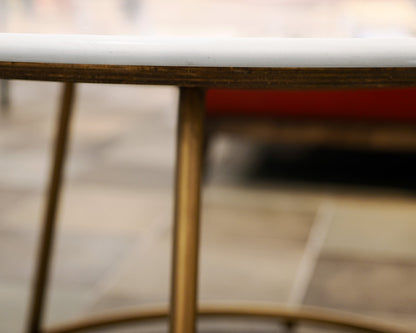 Round Marble Topped Coffee Table