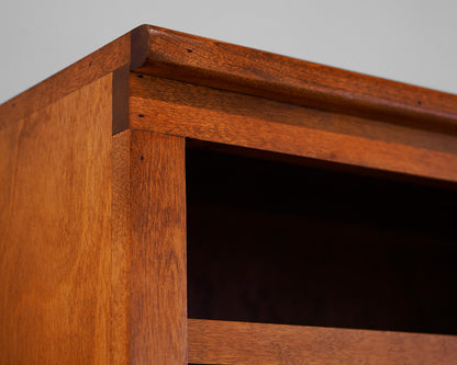Cherry Adjustable Shelf Bookcase