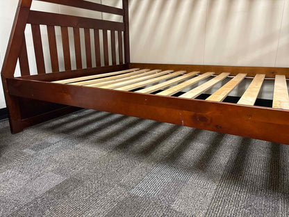 'Belisar' Twin Over Full Bunkbed in Dark Cherry