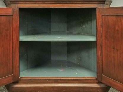 D.R. Dimes Solid Pine Benchmade Two Piece Corner Cabinet