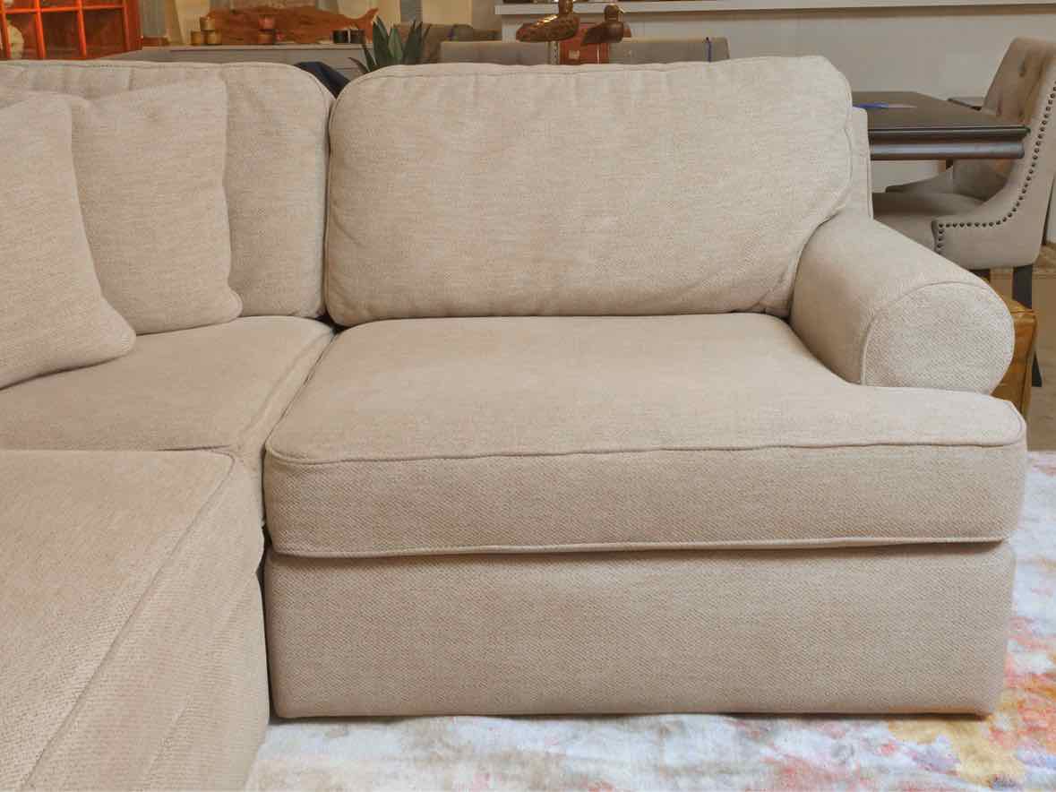 La-Z-Boy Alani Modular Textured ' Fairfax Oyster'  4 Piece Sectional