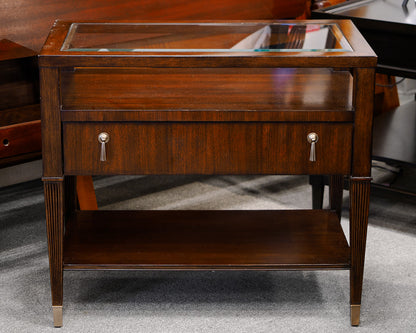 Lexington Glass Topped Nightstand