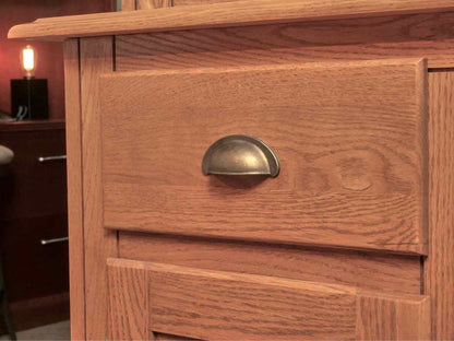 Canadel  Solid Oak 3 Drawer 3 Glass Door & China Cabinet