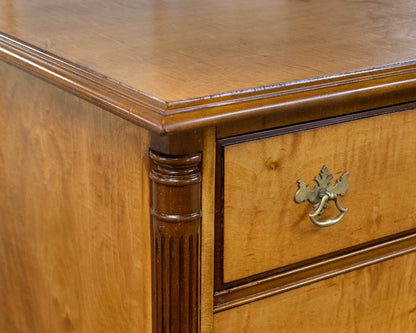 Solid Tiger Maple Five Drawer Chest