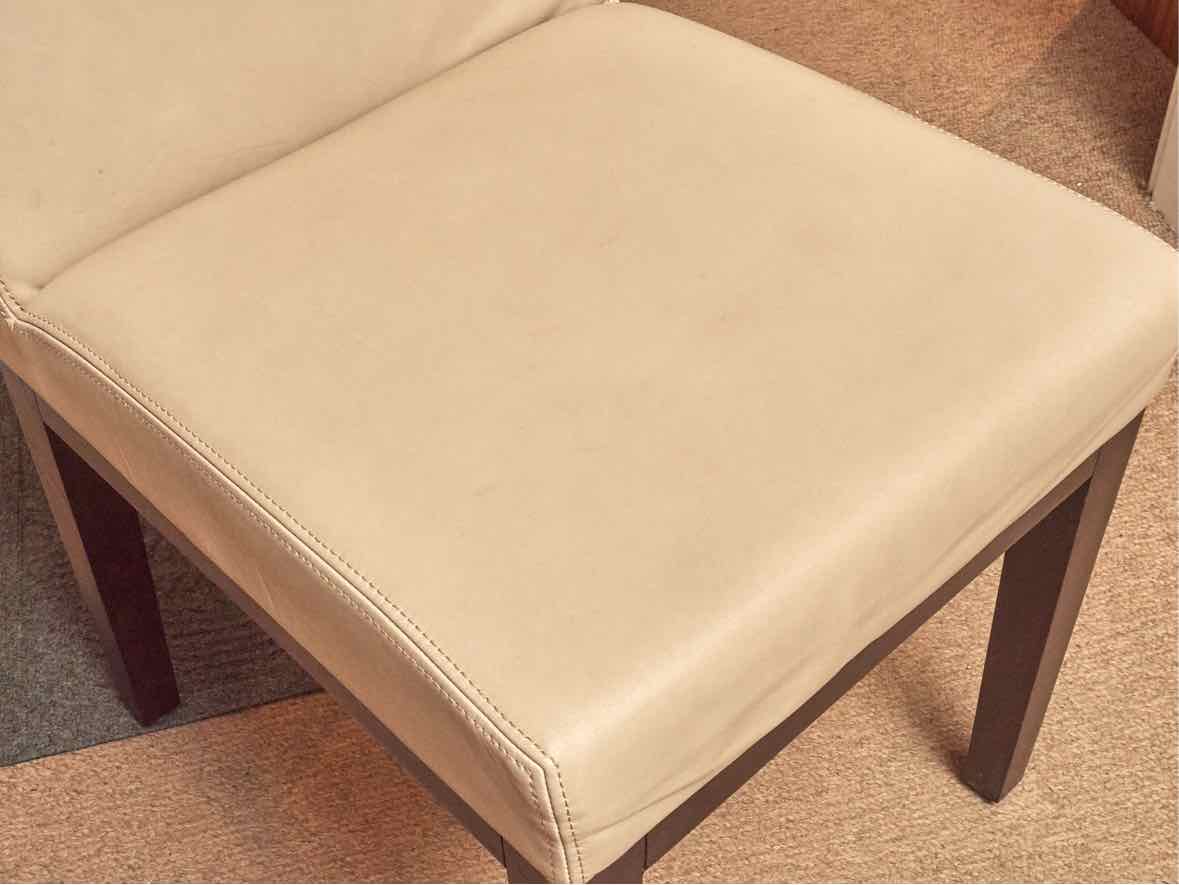 Set of 6 RH Morgan Side Dining Chairs in Dove Grey Leather