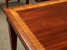 Kindel Mahogany "Kent" Georgian Chippendale Style  Dining Table with 8 Chairs