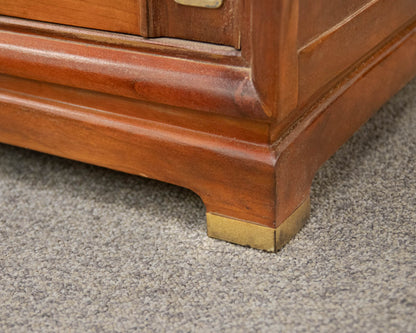 Red Lion Solid Walnut Campaign Style Dresser