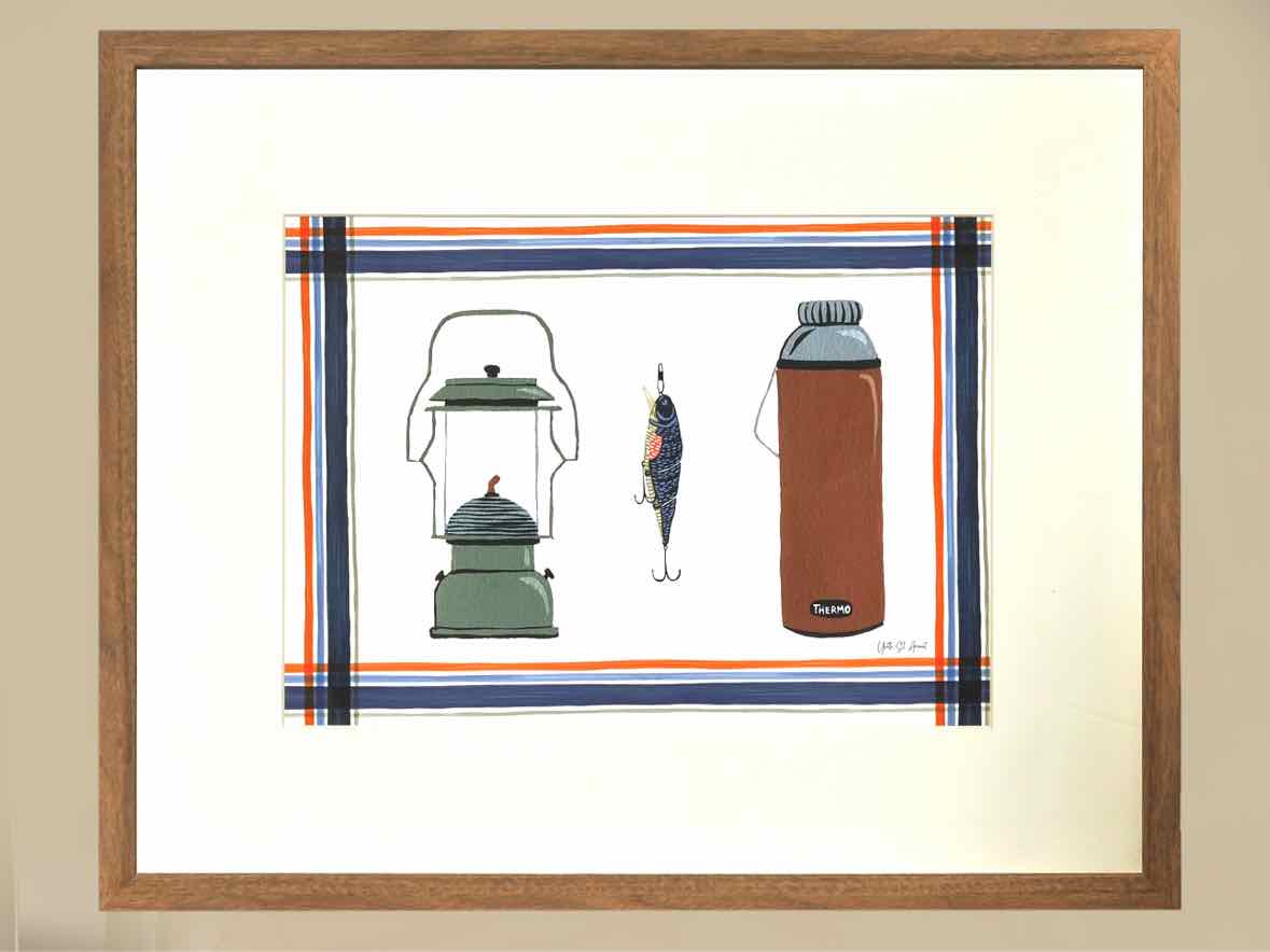 Framed Giclee 'Catch of the Day III'