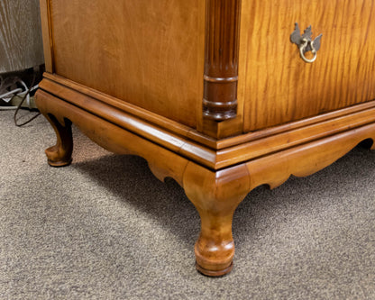 Solid Tiger Maple Five Drawer Chest