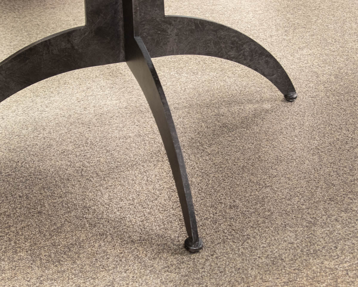 Ethan Allen French Country Cherry Dining Table W/ Iron Base Legs