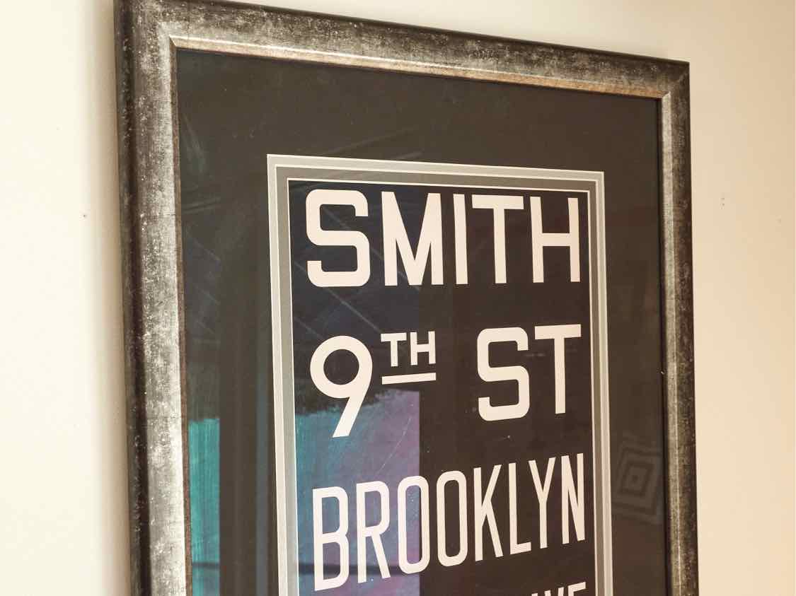 Framed Under Glass  Reproduction Vintage  New York City's Subway Roll Sign