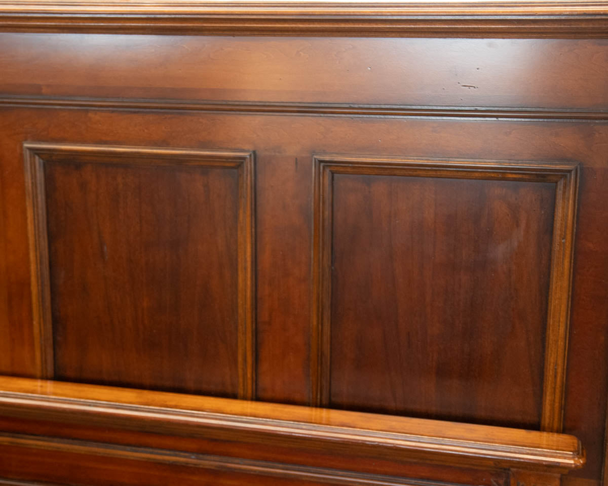 Queen Cherry Panel Bed