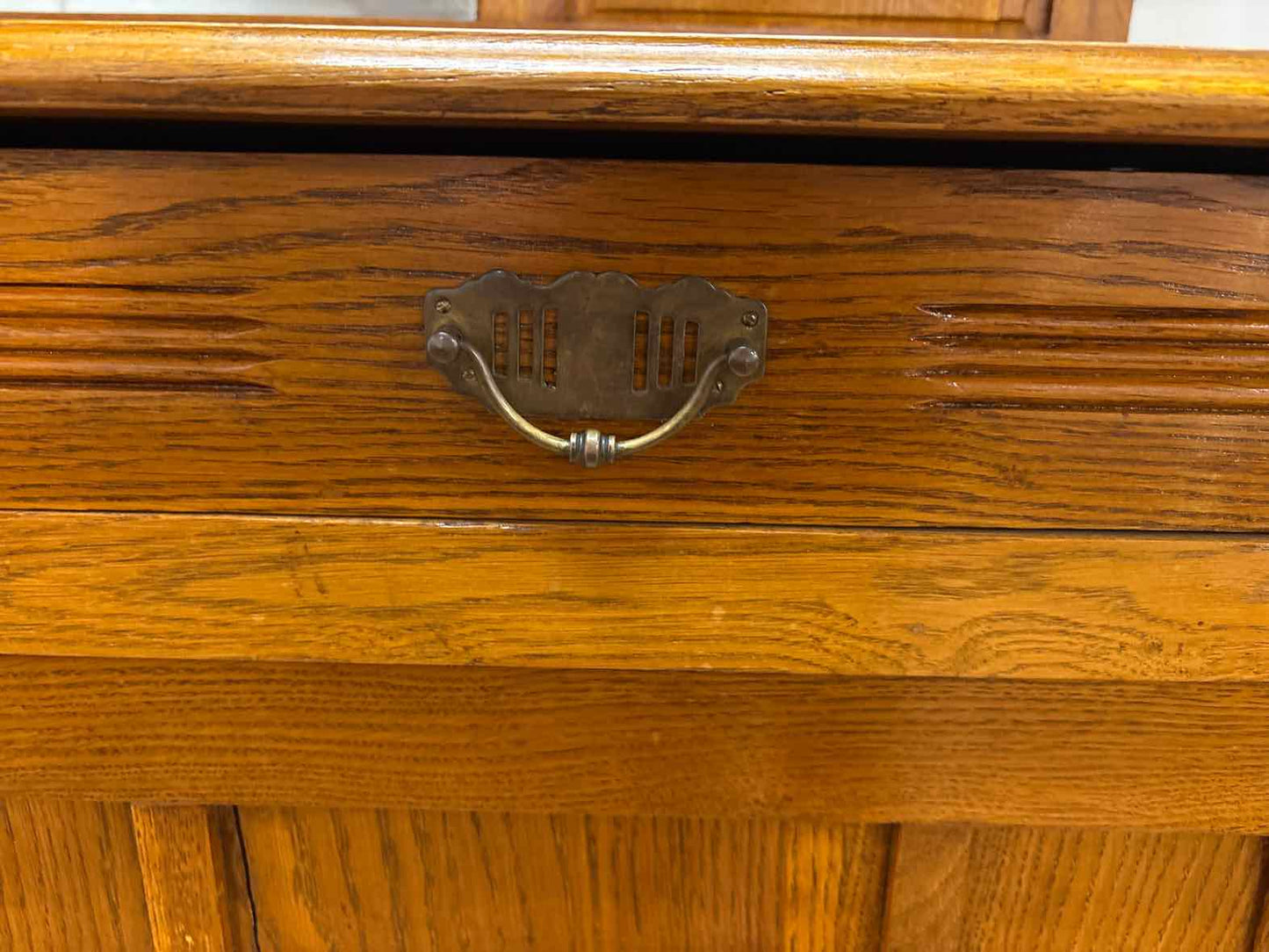 Anqitue Biedermeier 2-Piece Inlaid Cabinet