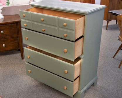 Four Drawer Chest On Chest Finished In Sage Green