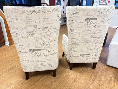 Pair of Highback Wing Chairs
