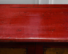 Red Asian Inspired Cabinet