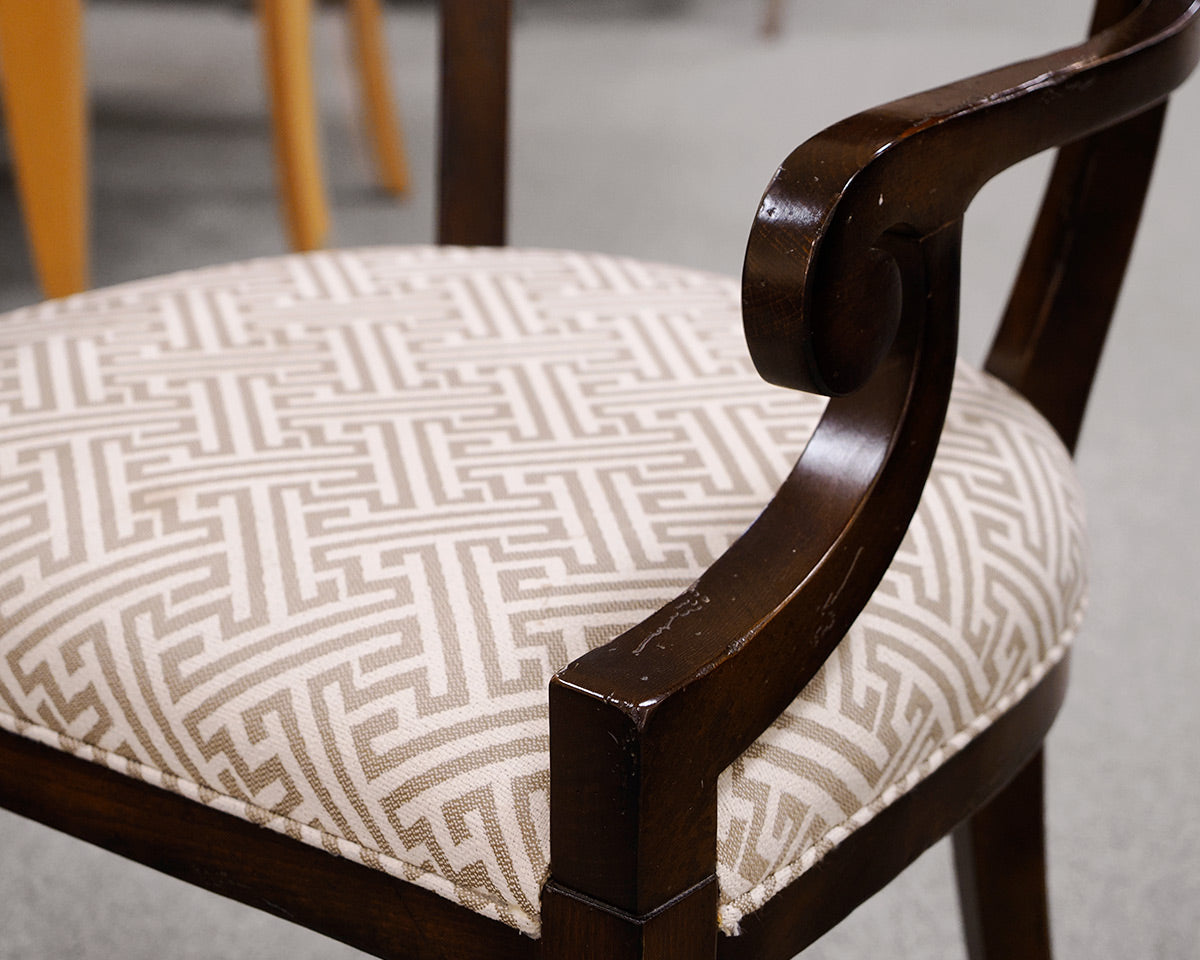 Set of 6 Baker Milling Road Regency Mahogany Shield  Dining Chairs