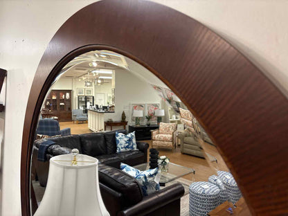 Ethan Allen Round Beveled Mirror