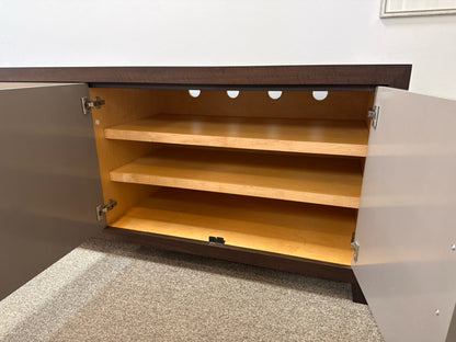 Four Door Two Tone Media Console