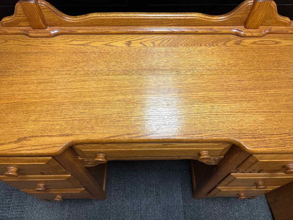 Cavred Oak Vanity with Stool