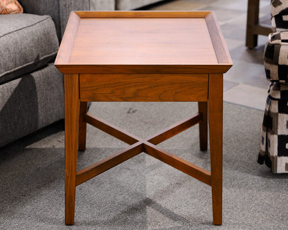 Crate & Barrel One Drawer Side Table