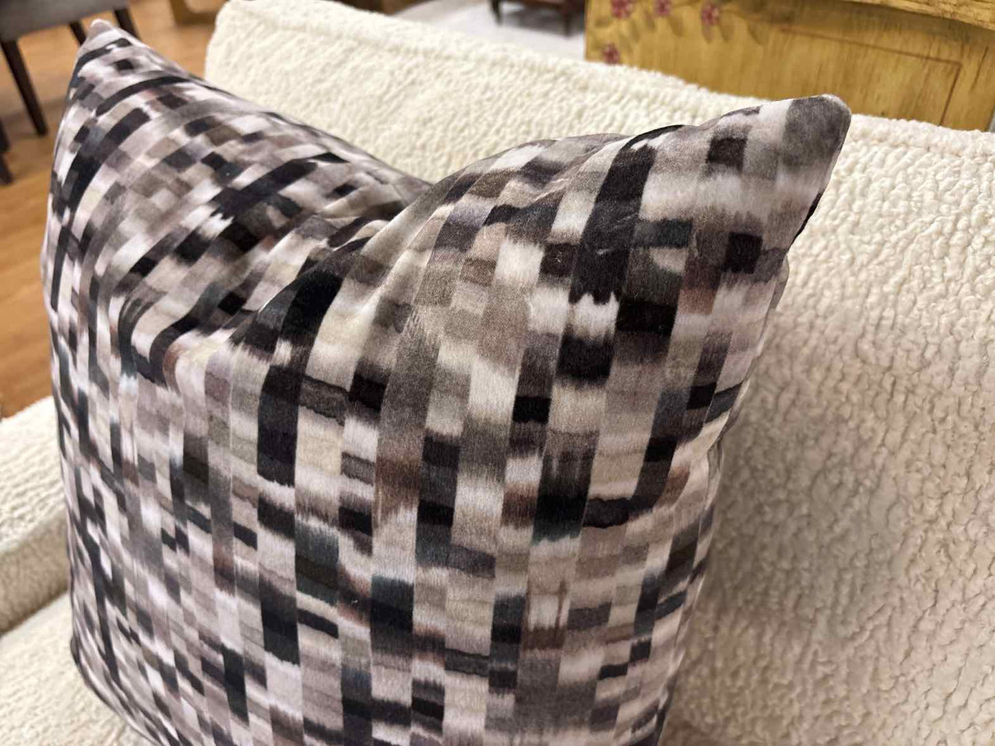 Geometric Pixel Accent Pillows