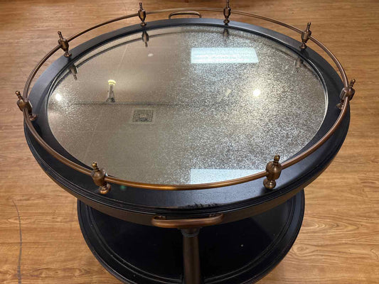 Hickory Chair Atelier Round Bar Cart