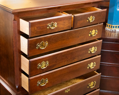 Colonial Furniture Co Dark Cherry Chest on Chest
