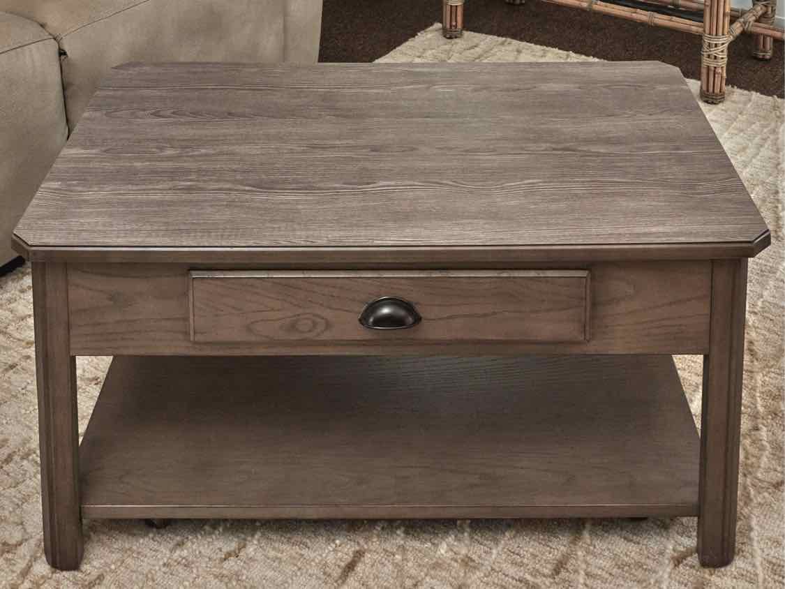 Driftwood Grey Finish  Lift Top Cocktail Table