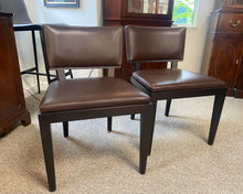 Pair of Holly Hunt Mahogany & Chocolate Dining Chairs