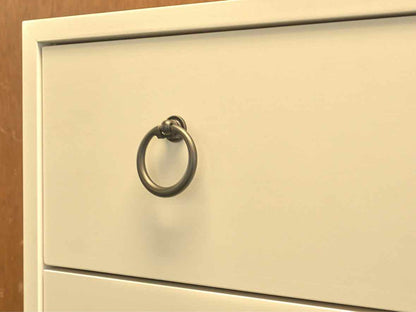 Gat Creek  " Tomlin" Maple 5 Drawer Chest in Classic True White Finish